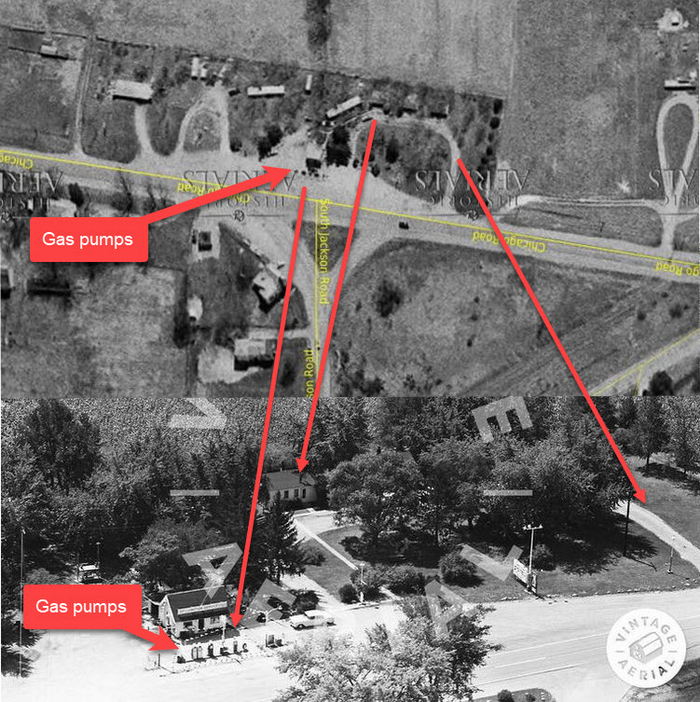 Junction Service and Motel - Comparison Of Historical Photos (newer photo)